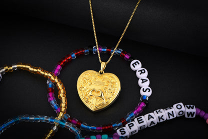 Limited Edition 18K Gold Plated "Eras Tour" Heart Pendant