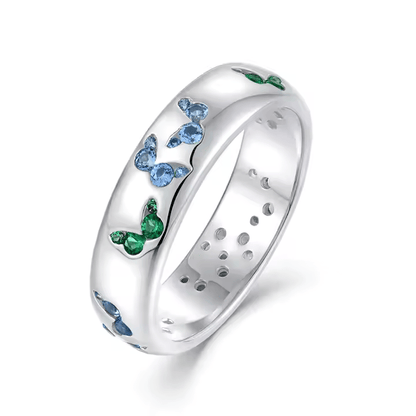 "Stay Beautiful" Butterfly Ring