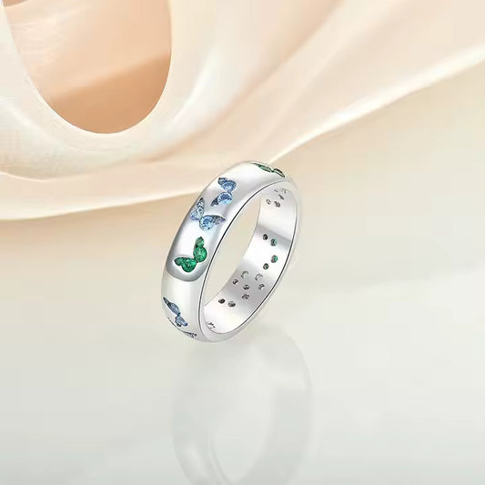 "Stay Beautiful" Butterfly Ring