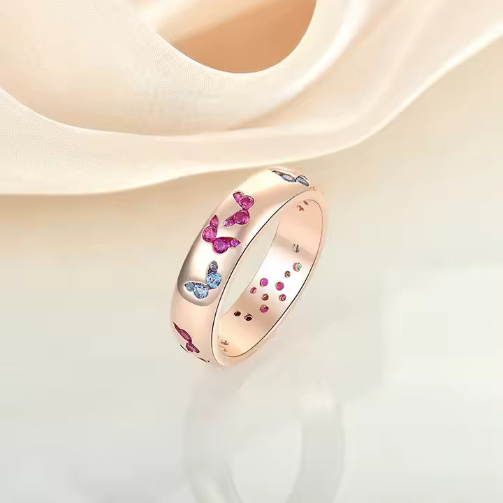 "Stay Beautiful" Butterfly Ring